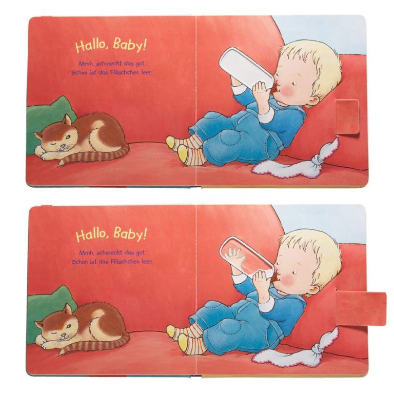 Pop up Karte eines Kiosk mit zwei Figuren davor